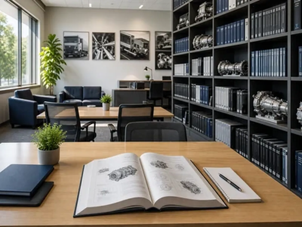 Lernzone der Plattform mit Fachliteratur zur Firmenflotte